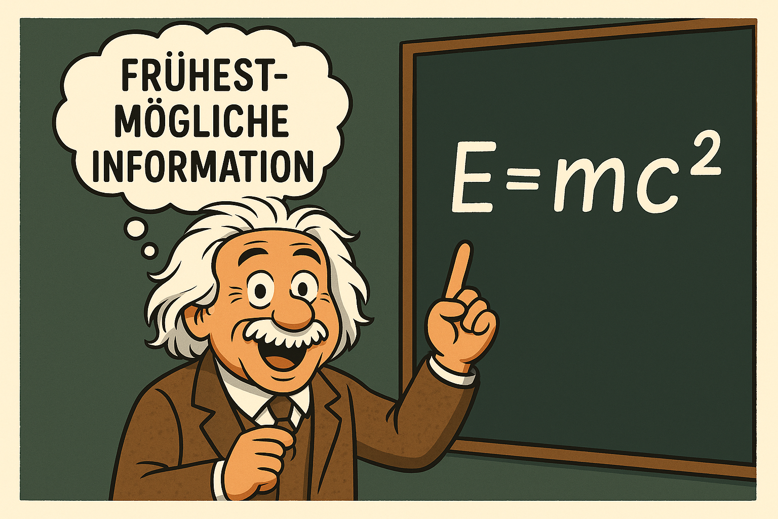 Wie der Albert die Formel fand.